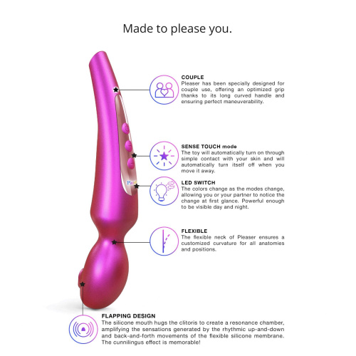 Стимулятор клитора Love To Love Pleaser Iridescent Berry