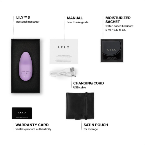 Вибратор для клитора LELO Lily 3 Calm Lavender