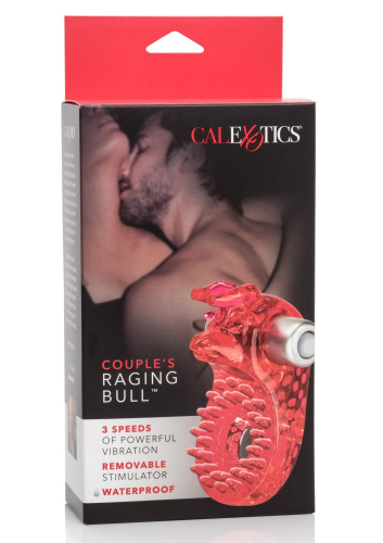CalExotics Couples Raging Bull - виброкольцо, 8х3 см (красный)