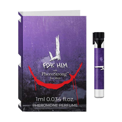 Духи с феромонами для мужчин J for Him with PheroStrong, 1 мл