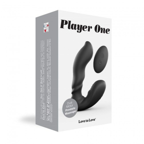 Love To Love Player One - вибромассажер простаты с пультом ДУ, 12х4 см.