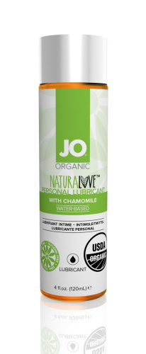System JO Naturalove Organic - смазка на водной основе с экстрактом листьев агавы и ромашки, 120 мл.