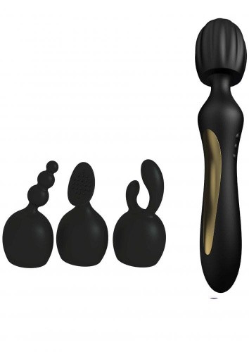 Kama Sutra Bhangra Full Body Massager - унивесальный вибромассажер со сменными насадками (фиолетовый)