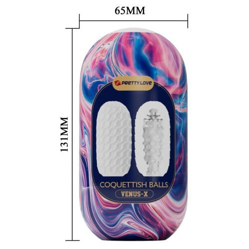 Pretty Love Coquettish Balls Venus X Egg Pink - Мастурбатор, 13,1 см