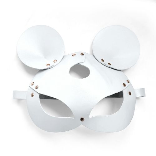 Кожаная маска мышки Art of Sex - Mouse Mask белая