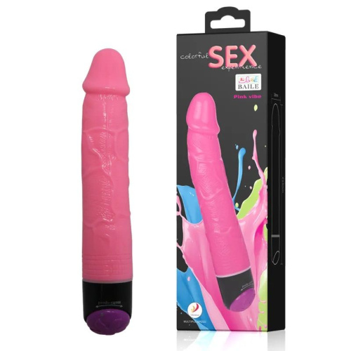 Multi Speed Jelly Vibe Pink - Реалистичный вибратор, 23.8х3.8 см (розовый)