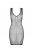 Мини-платье с вертикальным узором Passion BS097, One Size