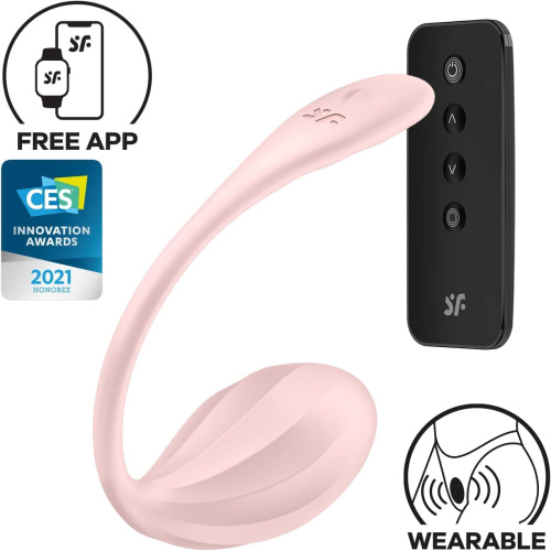 Виброяйцо Satisfyer Ribbed Petal Connect App