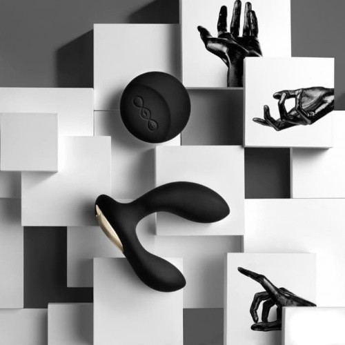 Lelo Hugo - анатомический массажер простаты с дистанционным управлением, 17х4 см (розовый)