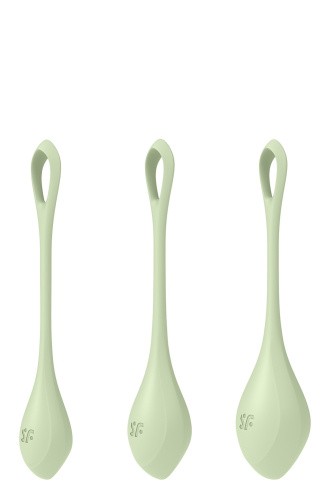 Satisfyer Yoni Power 2 набір йоні намистин, діаметр 2-2,5-3 см (зелений) - купити в Києві, Україні