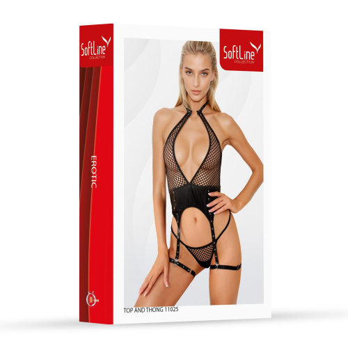 Комплект эротического белья SoftLine Set top and thong 11025, L