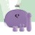 FeelzToys Mister Bunny - Мини-вибратор с двумя насадками, 13.5х3.5 см, (фиолетовый)
