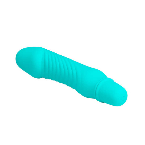 Pretty Love Stev Vibrator Blue - Силиконовый мини-вибратор, 13.5х2.9 см (голубой)