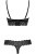 Obsessive 852-SET-1 set - комплект эротического белья с кружевом, L/XL (чёрный)