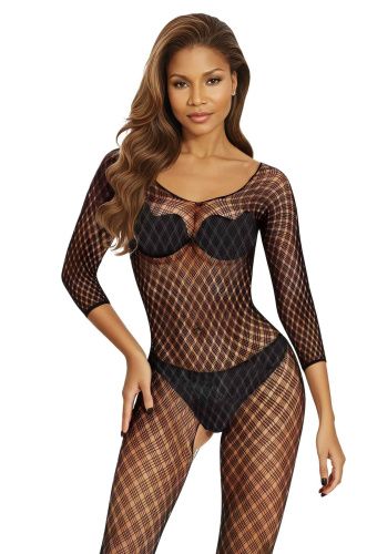 Бодістокінг SoftLine Bodystocking 2048, black - One Size - купити в Україні | Секс шоп SEX-SHOP.ua