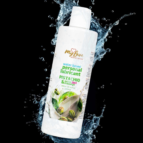 2в1 лубрикант и массажній гель - MyLove Aroma Series Intim&Massage Pistachio, 300 мл