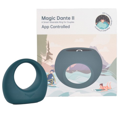 Magic Motion Dante II - віброкільце з керуванням зі смартфона, 6х3.2 см (зелений) - купити в Києві, Україні