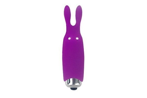 Adrien Lastic Pocket Vibe Rabbit Purple - вибропуля со стимулирующими ушками, 8.5х2.3 см (фиолетовая)