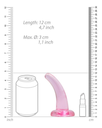 Фаллоимитатор RealRock Non Realistic Dildo with Suction Cup 4,5',11,5 см