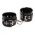 sLash Leather Rastraints Hand Cuffs - кожаные БДСМ наручники с двумя рядами заклёпок, 25 см (чёрный) sLash Leather Rastraints Hand Cuffs - кожаные БДСМ наручники с двумя рядами заклёпок, 25 см (чёрный)