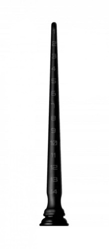 Hosed 15" S Tapered Silicone Hose - гибкий силиконовый анальный стимулятор, 41.3х3.12 см (чёрный)