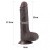 LoveToy Sliding-Skin Dildo Coffee 7 - Фаллоимитатор, 17.5х3.5 см