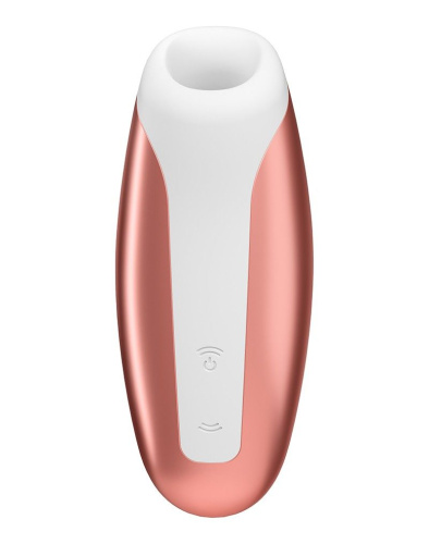 Satisfyer Love Breeze компактный вакуумный стимулятор клитора, 9.8х4 см (оранжевый)