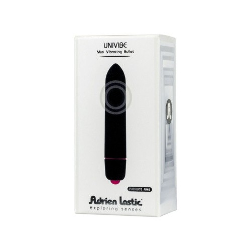 Adrien Lastic Univibe - класична віброкуля з 1 режимом вібрації, 9х1.7 см (чорний) - купити в Києві, Україні