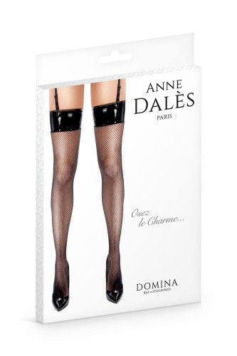Anne De Ales Domina T3 чулки сетка с виниловым верхом, L