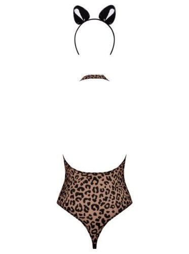 Obsessive Leocatia teddy S/M - Сексуальный леопардовый боди
