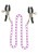 Toy Joy Stimulating Nipple Chain Metal - Металлические зажимы для сосков с розовой цепочкой Toy Joy Stimulating Nipple Chain Metal - Металлические зажимы для сосков с розовой цепочкой