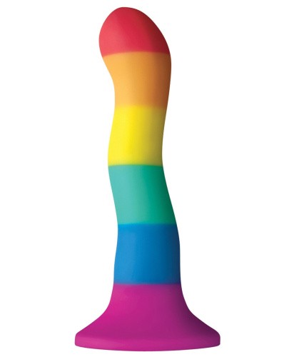 Фаллоимитатор Colours - Pride Edition - 6" Wave Dildo - Rainbow 15,2х3,2 см.