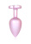 Анальная пробка с камнем B-Series Jewellery Pearl Pink Heart Plug, L