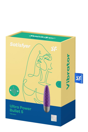 Satisfyer Ultra Power Bullet 5 - Вібропуля, 9,6 х2, 6 см, (фіолетова) - купити в Києві, Україні