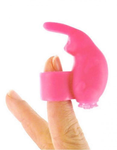 Xr Brands Bitty Bunny Fingertip Trinity Vibes - Вибронасадка на палец, 5 см