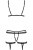 Obsessive 855-SEA-1 set - эротический комплект из тюля с декоративными ремешками, L/XL (чёрный) Obsessive 855-SEA-1 set - эротический комплект из тюля с декоративными ремешками, L/XL (чёрный)