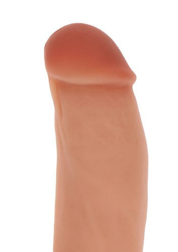 Get Real Silicone Dildo 7 inch w Balls - Силиконовый фаллоимитатор с мошонкой, 18х3.5 см (телесный)