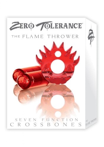 Evolved The Flame Thrower Double Bullet - виброкольцо, 5х3 см (красный)