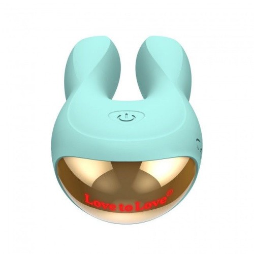 Love To Love Hear Me Menthe - Вибратор-кролик с двумя моторчиками и LED-подсветкой, 11,5х5 см. (мятный)