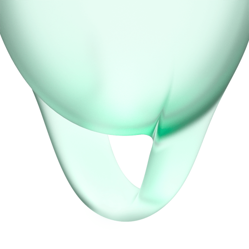 Satisfyer Feel Confident - набор менструальных чаш, 15 мл и 20 мл (светло-зеленый)