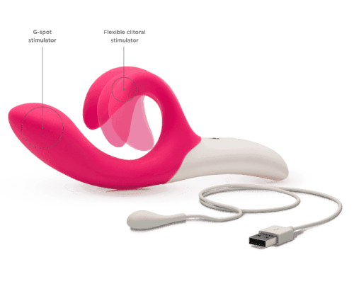 We-Vibe Nova - универсальный вибратор-кролик со смарт-управлением, 21.5х3.5 см (розовый)