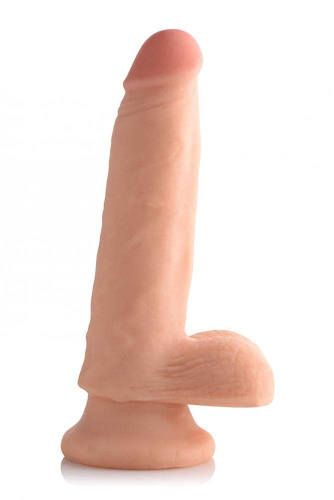 USA Cocks 6 Inch Ultra Real Dual Layer Suction Cup Dildo - фаллоимитатор 13х4,5 см, (телесный)