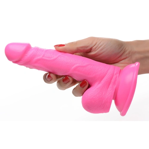Фаллоимитатор на присоске Pop Peckers 6.5" Dildo With Balls, 19 см
