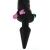 Tailz Black Cat Tail Anal Plug & Mask Set - ролевой БДСМ набор кота: маска и анальная пробка с хвостом