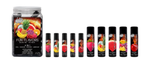 Wet Fun Flavors 4-in-1 Fun Watermelon - Съедобный лубрикант 4 в 1 на водной основе, 89 мл (арбуз)
