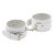 sLash Leather Standart Hand Cuffs - кожаные наручники с карабином, 33 см (белый) sLash Leather Standart Hand Cuffs - кожаные наручники с карабином, 33 см (белый)