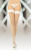 SoftLine Stockings 5517 - чулки в сетку, 2 (белый)