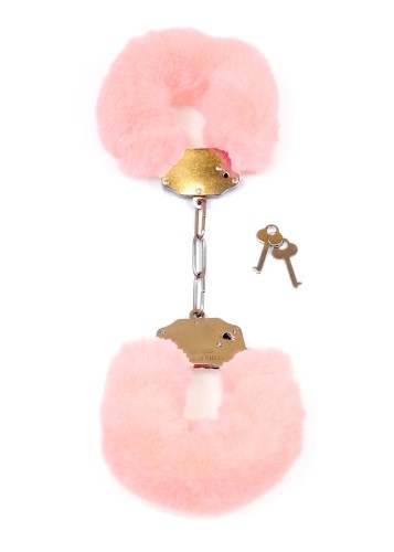 Fetish Boss Series Furry Cuffs Light - Наручники (рожеві) - купити в Києві, Україні