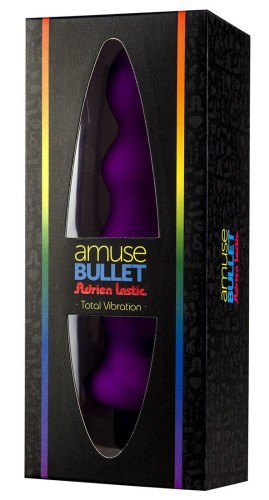 Adrien Lastic Bullet Amuse Purple - анальная пробка с вибрацией 14.5х3,9см (пурпурный)