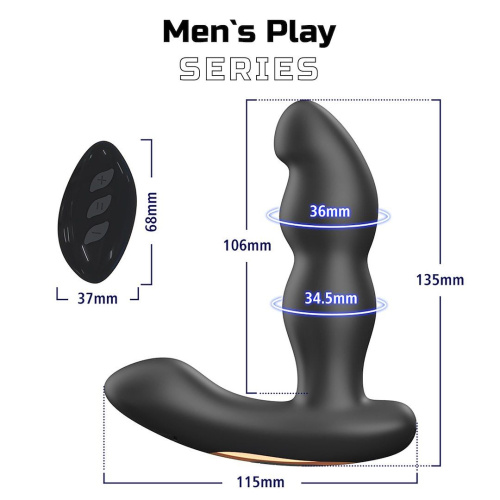 Массажер простаты с вибрацией Erospace Men’s Play Prostate Massager B12